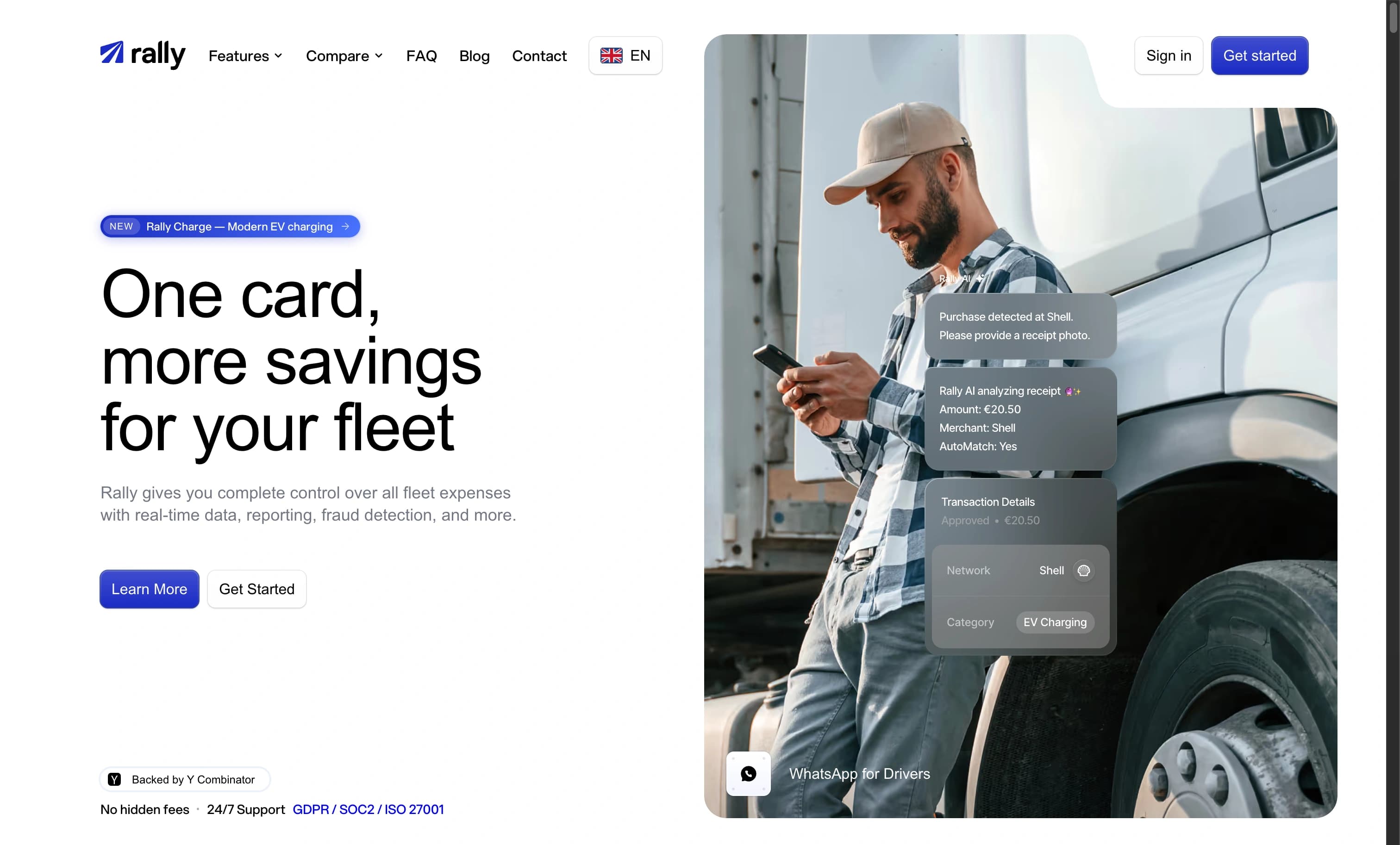getrally.com landing page