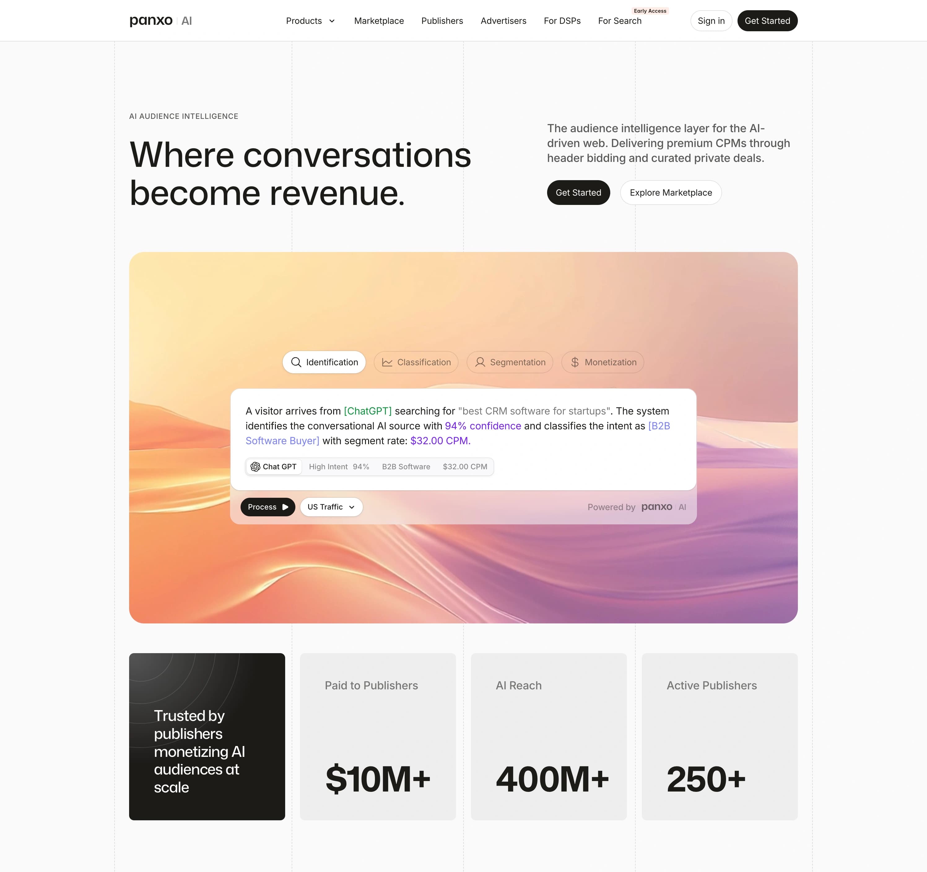 panxo.com landing page