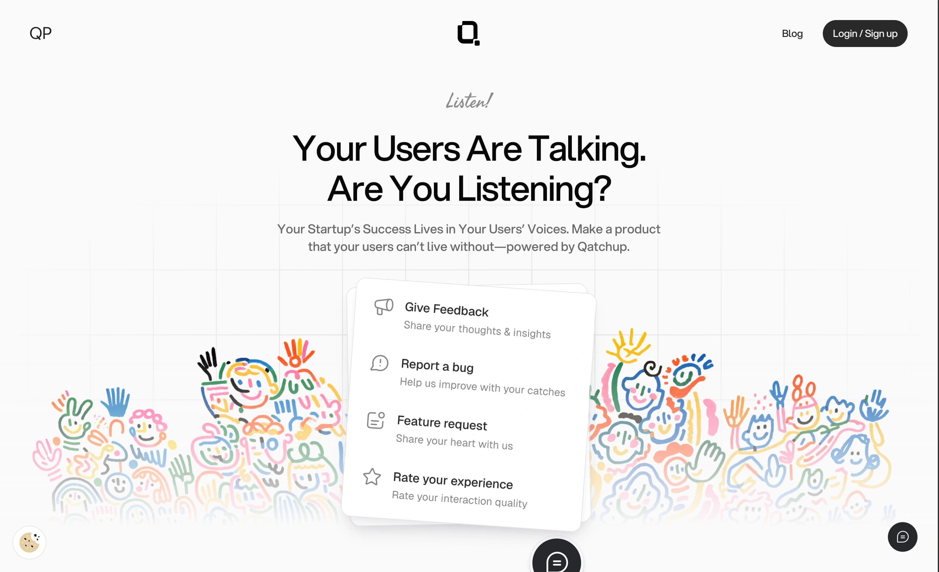 qatchup.com landing page
